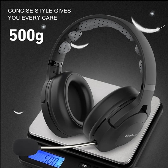 ESOLOM WiredStereo GamingHeadsetOnCable MicrophoneHeadphoneEarphone - Picture 7 of 16